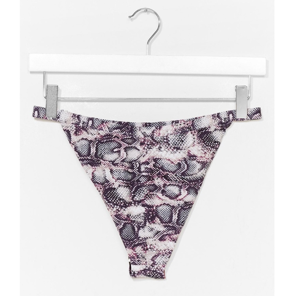 NWT!  Snake Print Triangle Bikini Set - Picture 4 of 5